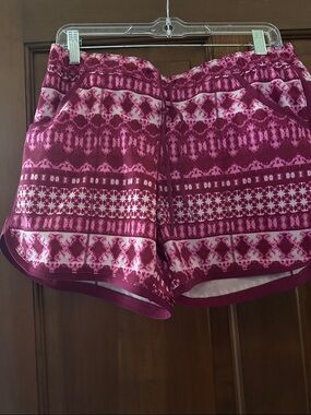 Lands' End Magenta Patterned swim Shorts